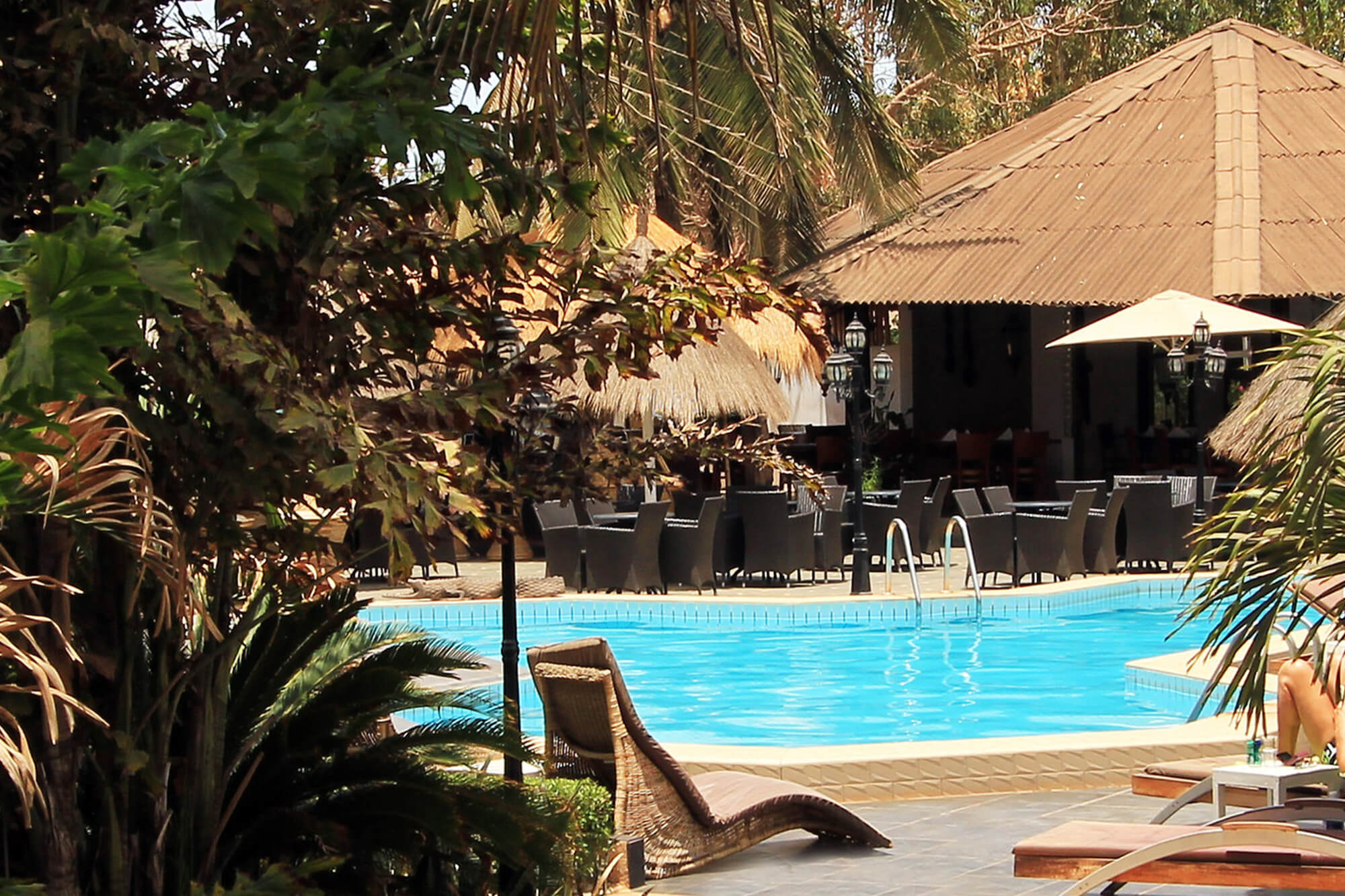 Zwembad van het Bakotu hotel in Gambia