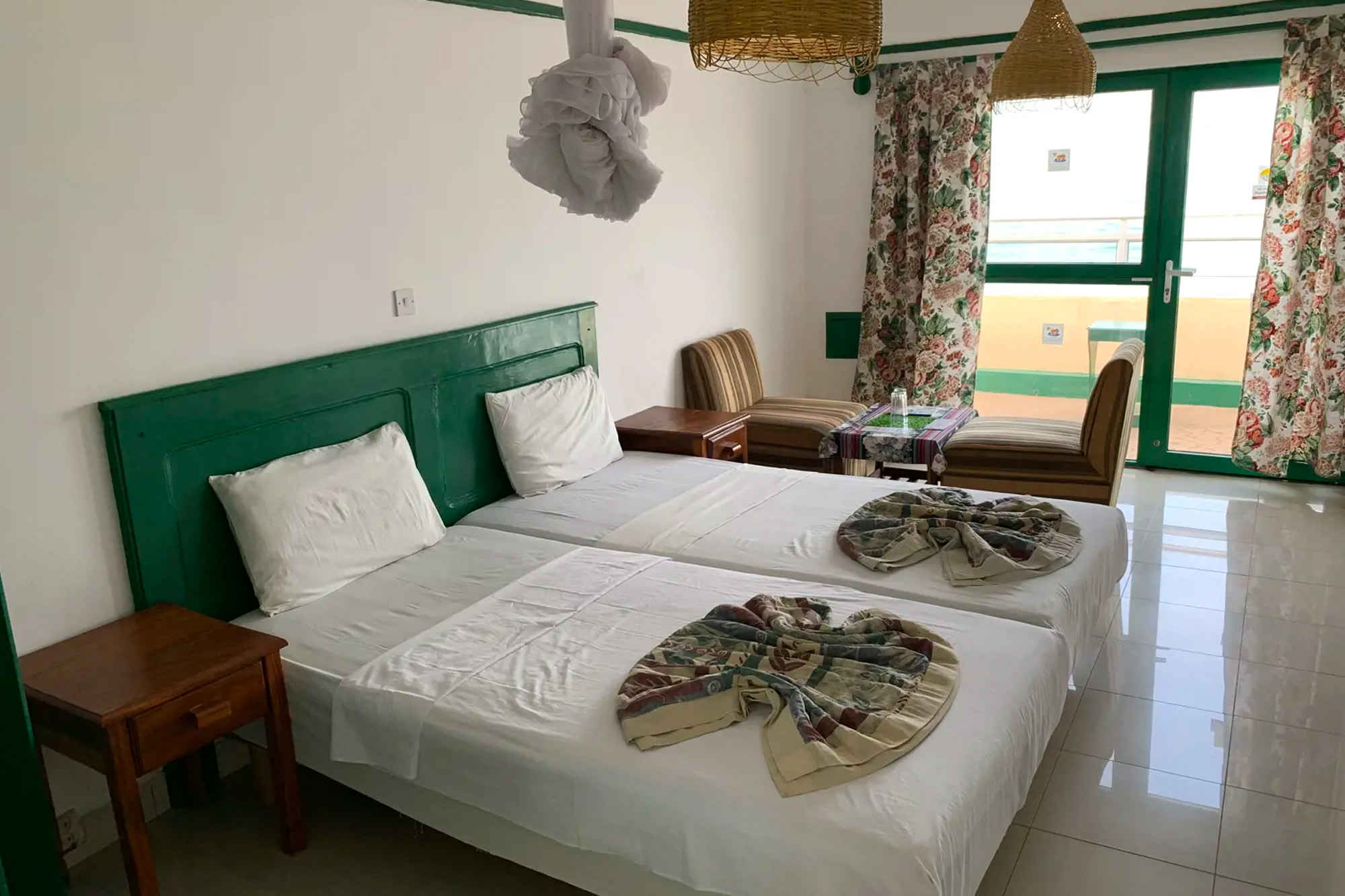 Hotelkamer van het African Village resort in Cape Point, Gambia