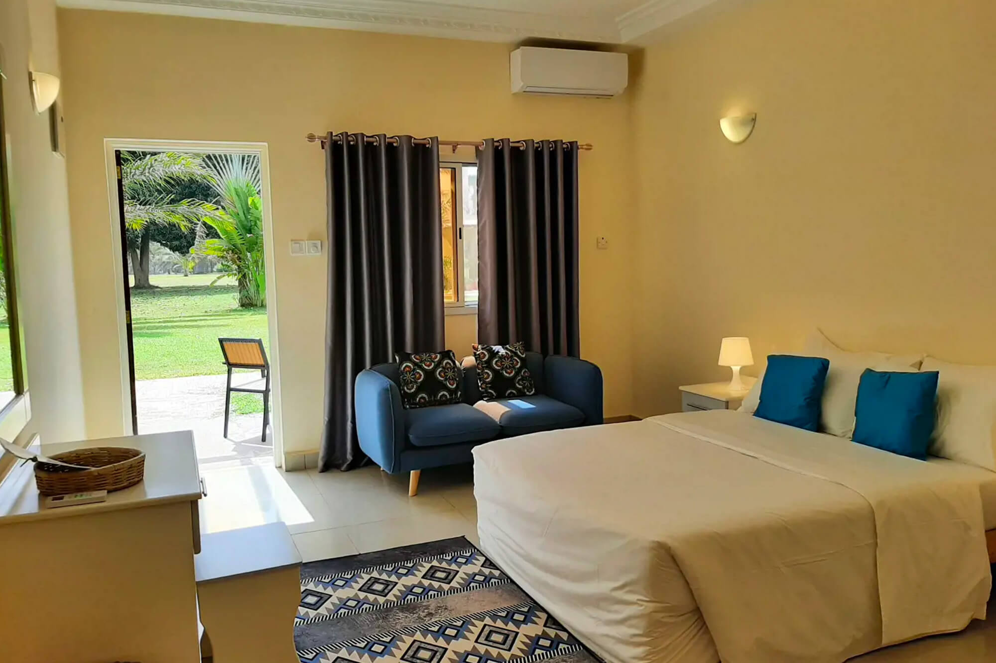 Hotelkamer van het Kololi Beach Hotel en resort in Gambia
