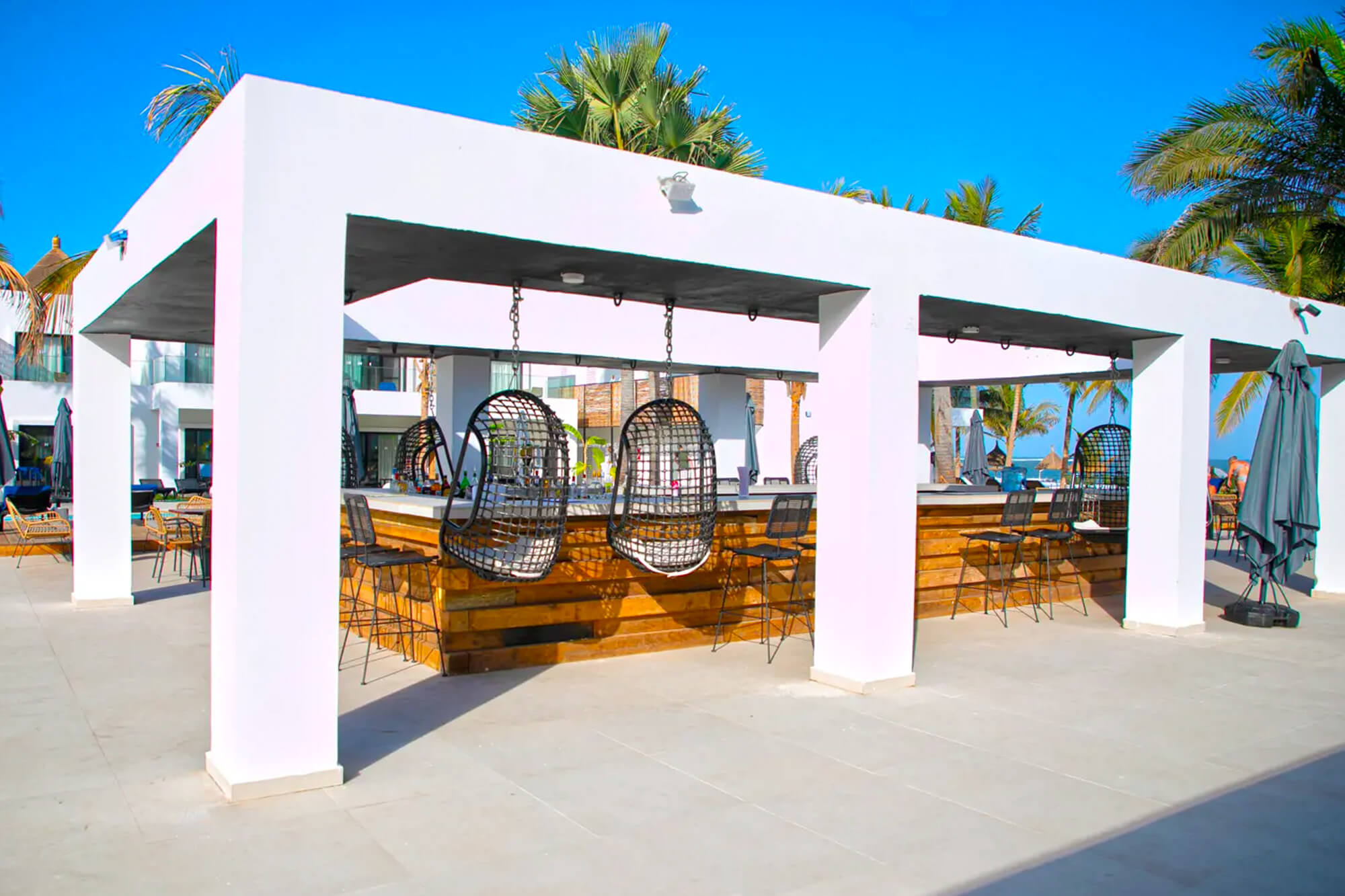 Bar van het Kalimba Beach Resort hotel in Gambia