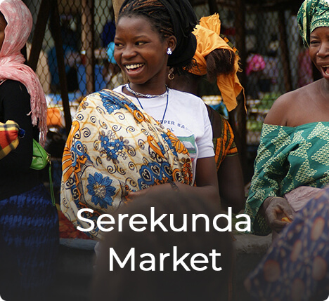 De Serekunda Market in Gambia